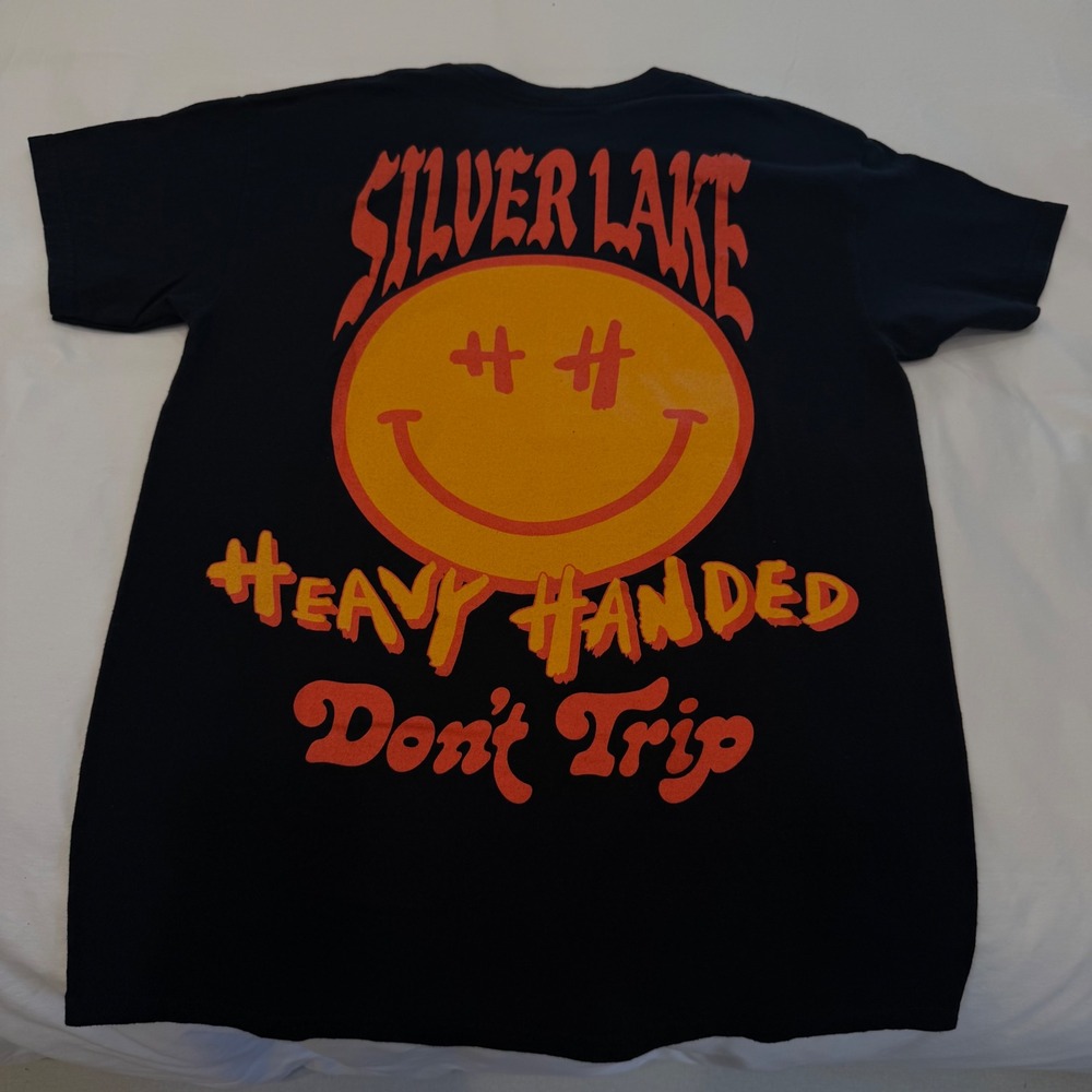 Free‎ & Easy x Heavy Handed Silver Lake Dont Trip Graphic T-Shirt Black Medium